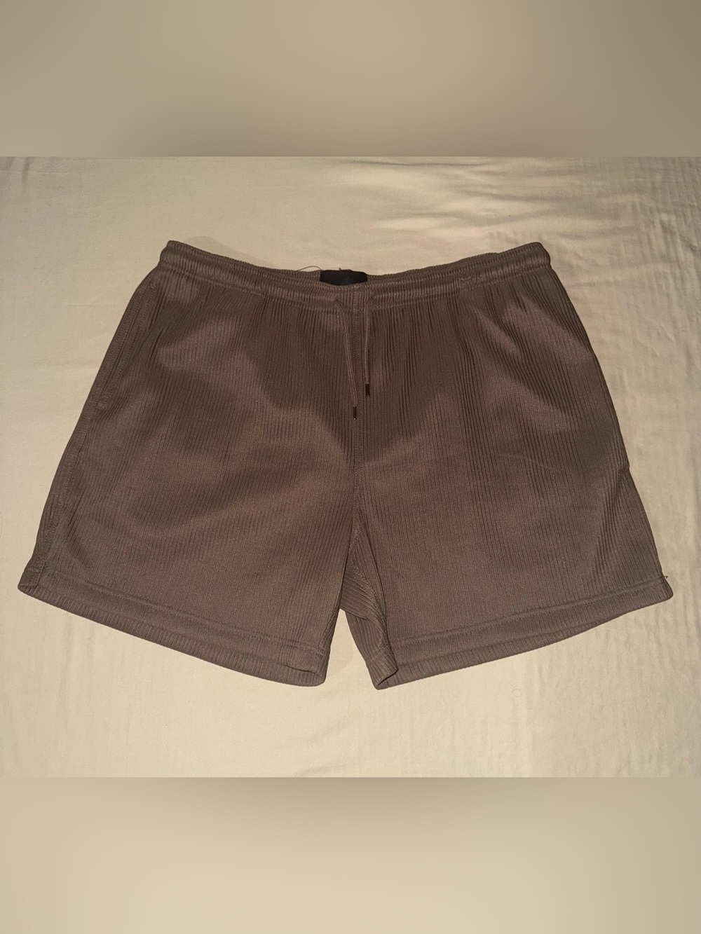 PacSun Men's Ribbed Athletic Shorts - size L // Brown
